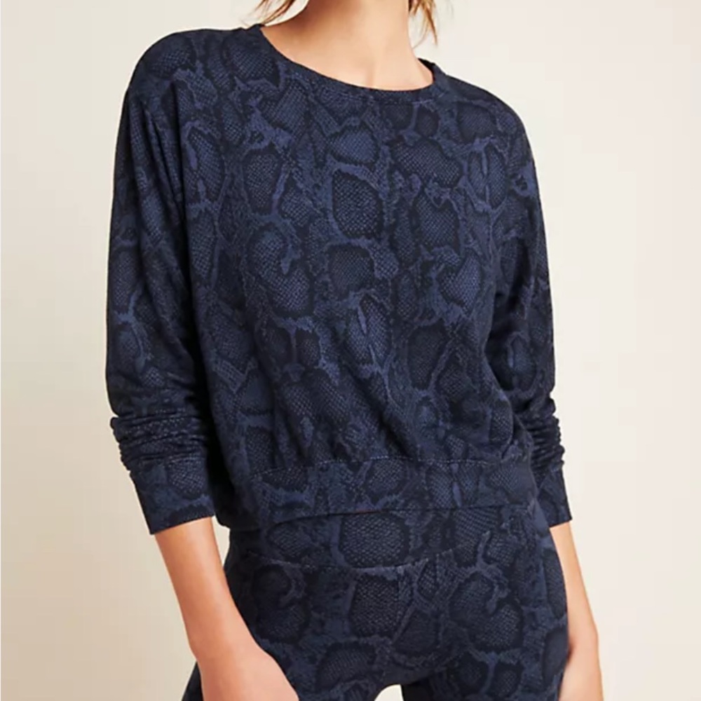 Sundry | NEW Snakeskin Printed Cozy Pullover
